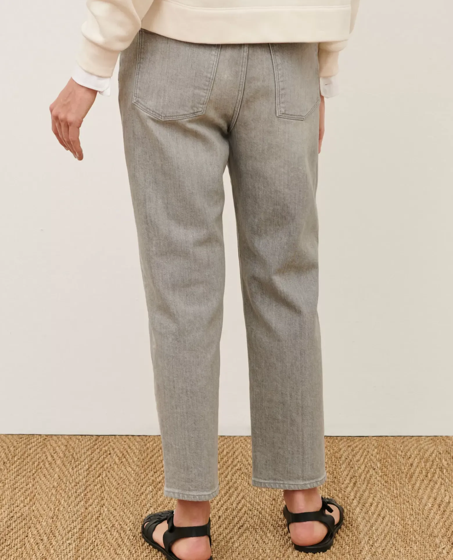 Jeans|Comptoir des Cotonniers Rita - Slouchy - Jean Ample En Coton 110 Denim Grey