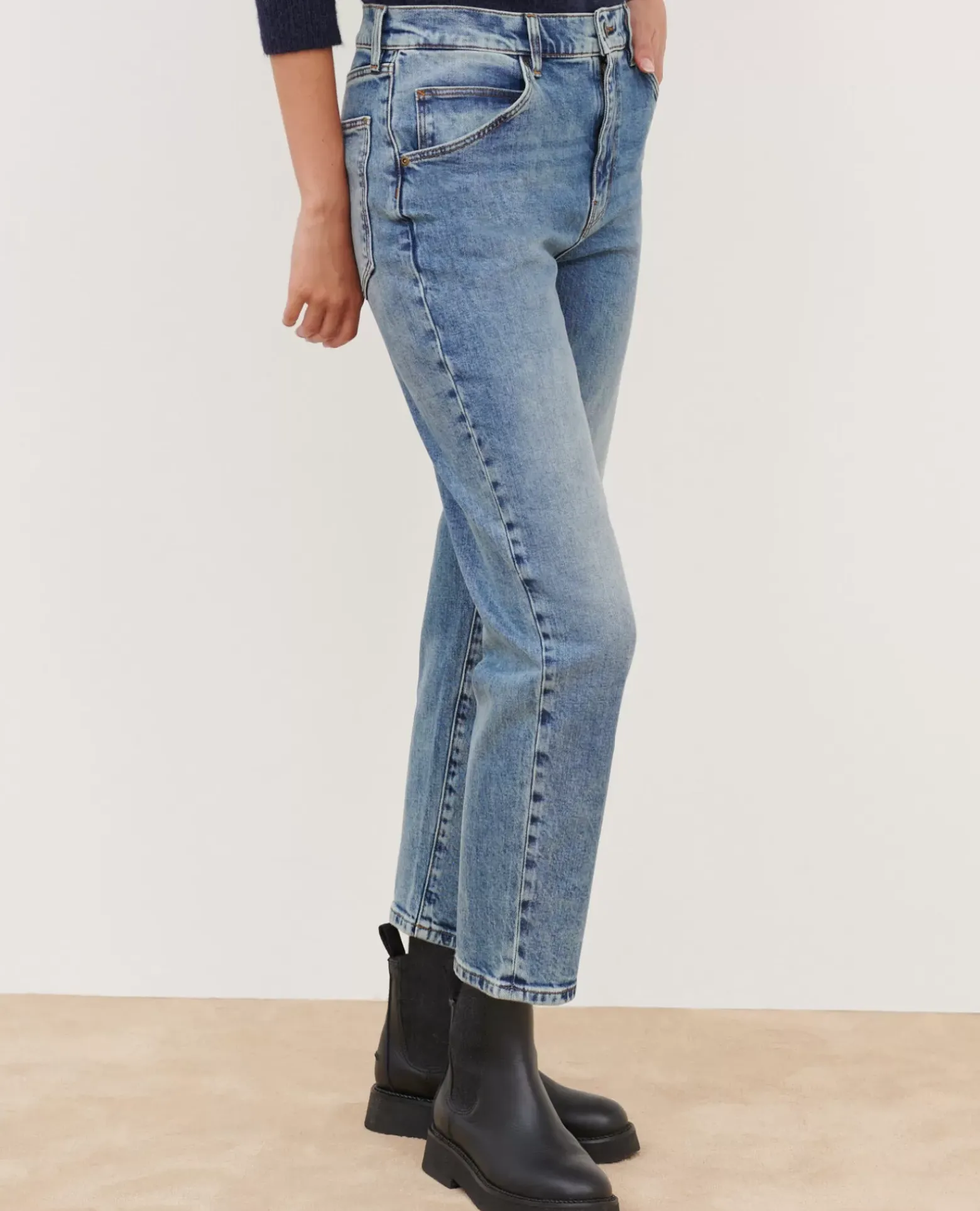 Jeans|Comptoir des Cotonniers Rita - Slouchy - Jean Ample En Coton 111 Denim Blue