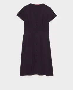 Robes|Comptoir des Cotonniers Robe Courte Fluide 4216 Black_Beauty