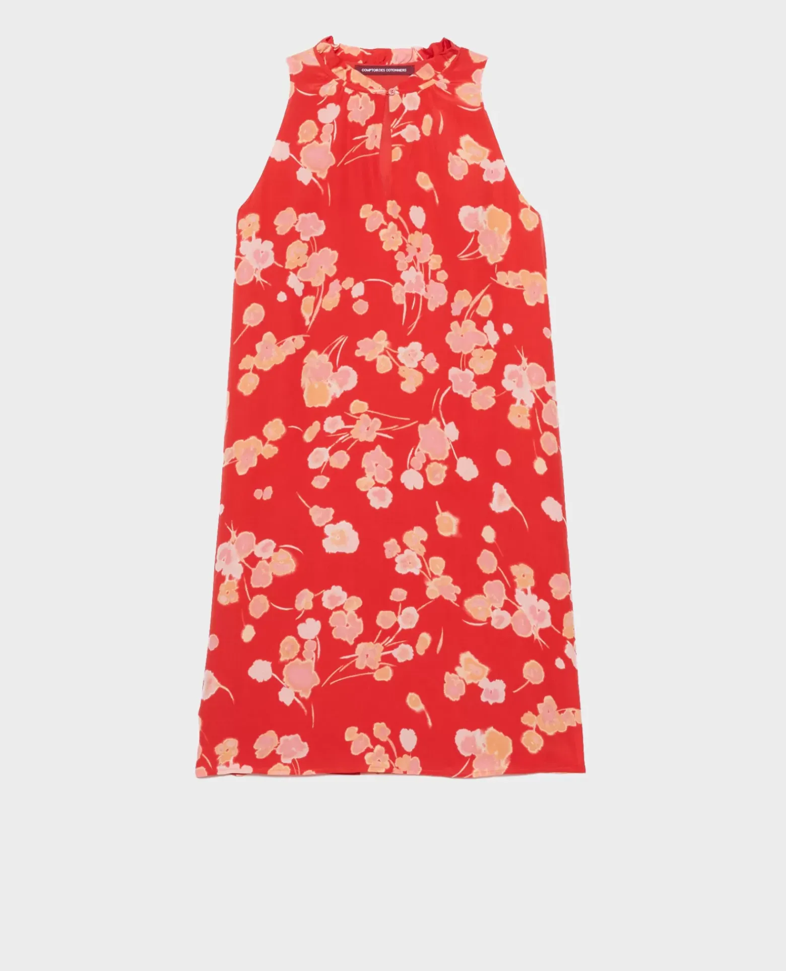 Robes|Comptoir des Cotonniers Robe En Soie 7300 Print Red