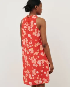 Robes|Comptoir des Cotonniers Robe En Soie 7300 Print Red