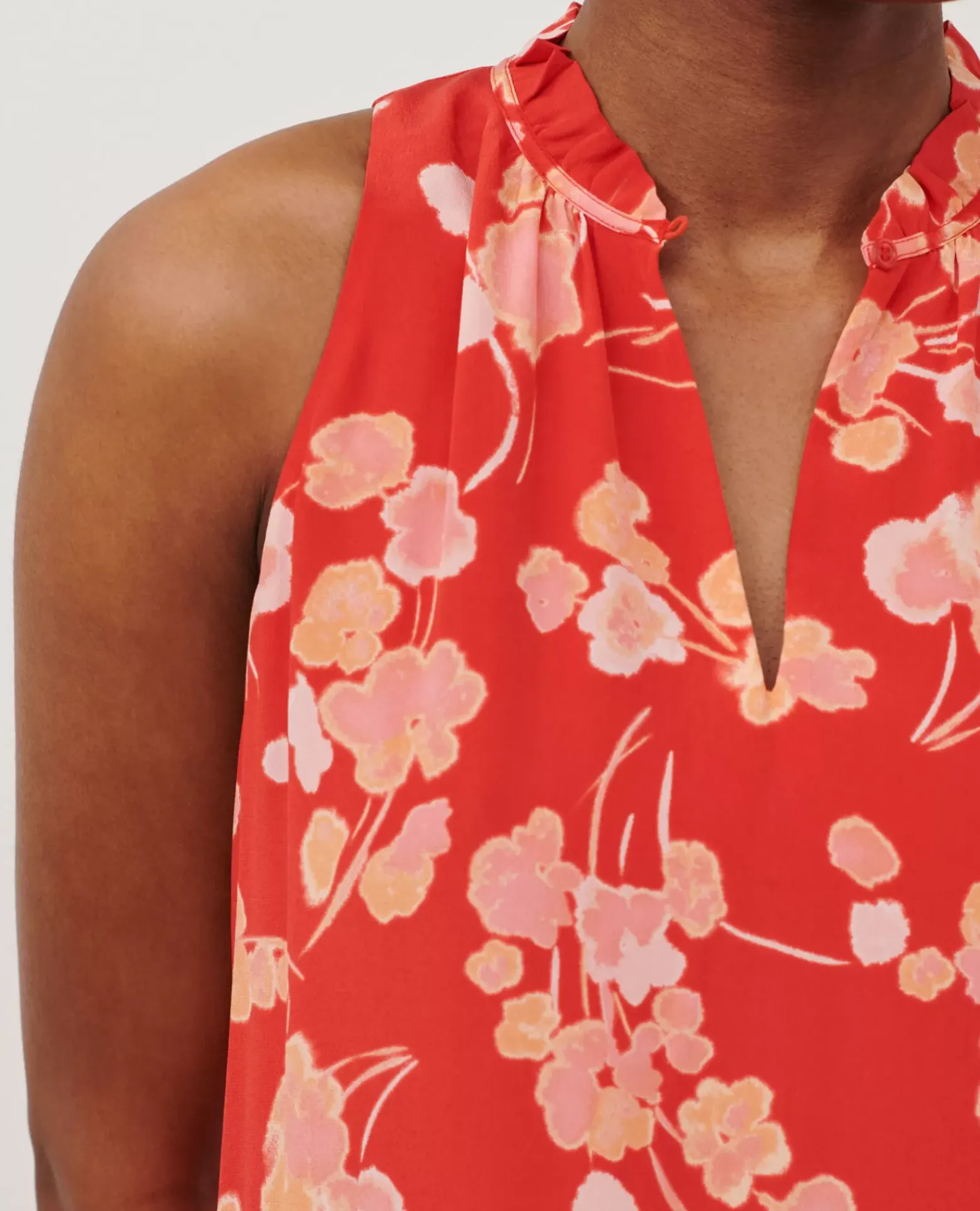 Robes|Comptoir des Cotonniers Robe En Soie 7300 Print Red