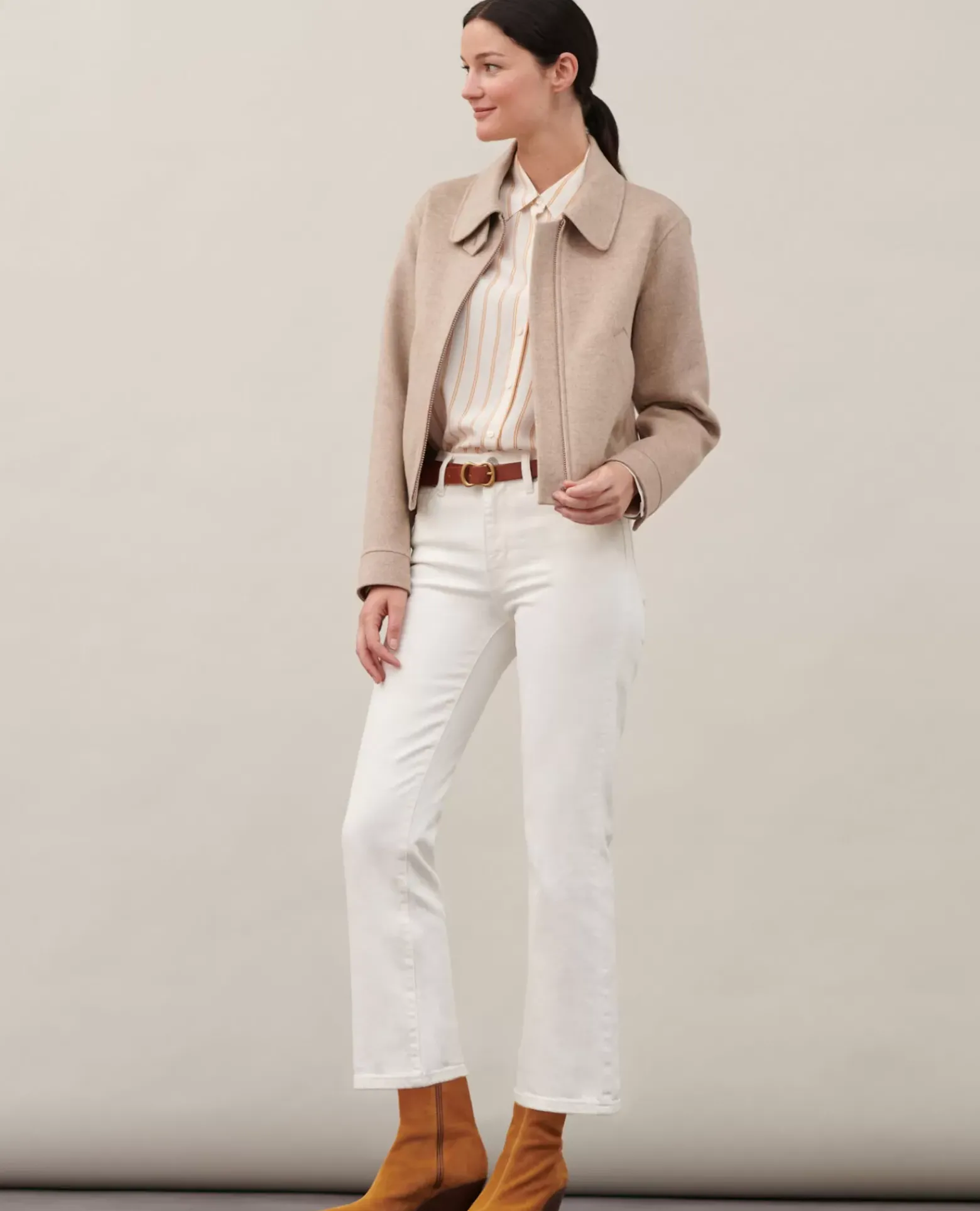 Jeans|Comptoir des Cotonniers Rosine - Jean Trumpet 0003 White Denim