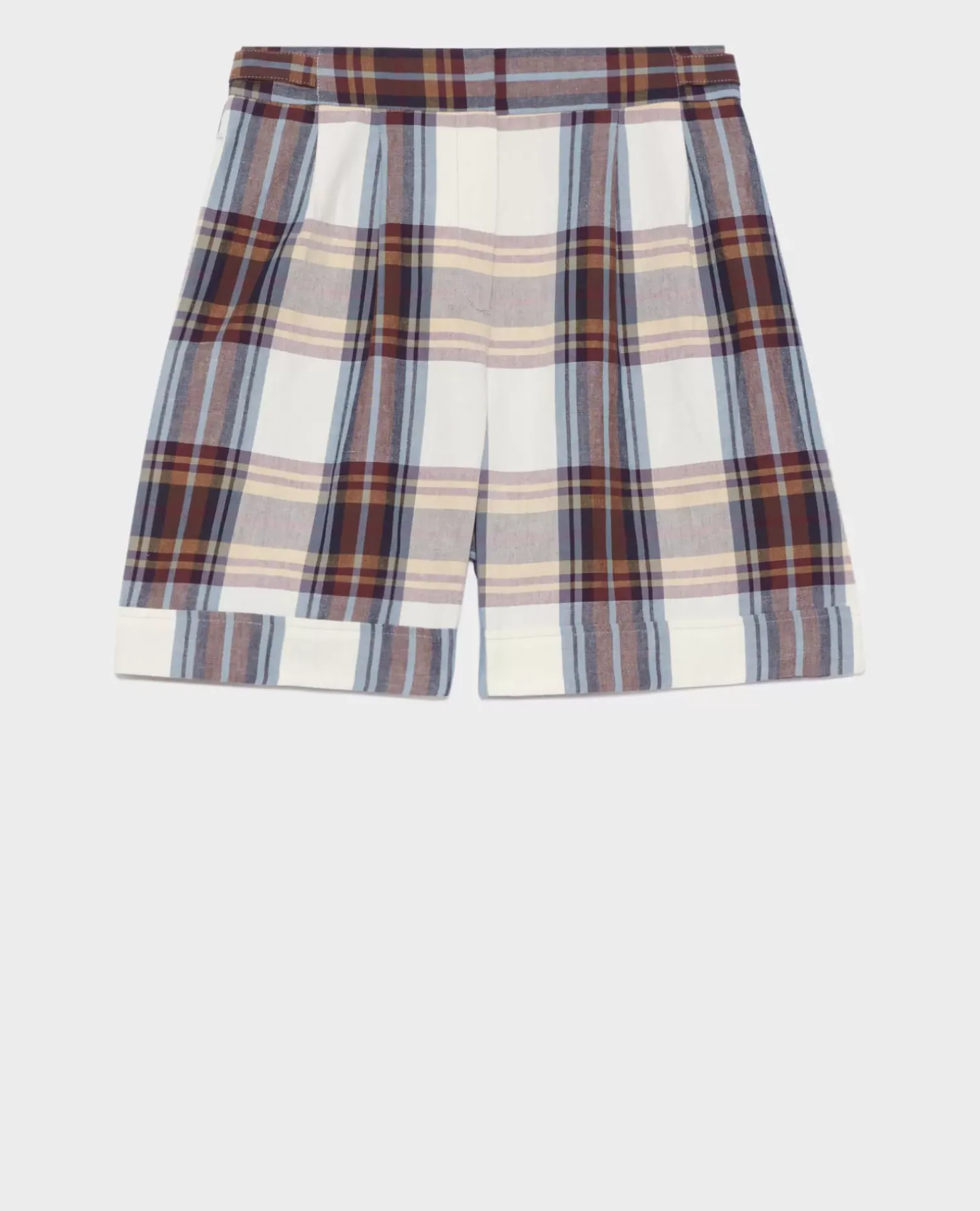 Jupes & Shorts|Comptoir des Cotonniers Short A Carreaux 0180 Wine