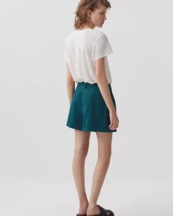 Jupes & Shorts|Comptoir des Cotonniers Short En Coton 0678 Gulf Coast Blue