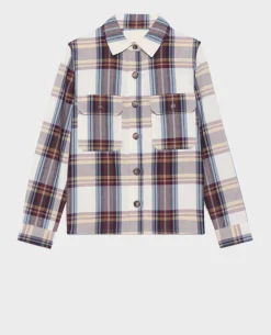Blouses & Chemises|Comptoir des Cotonniers Surchemise En Coton Melange 0180 Wine