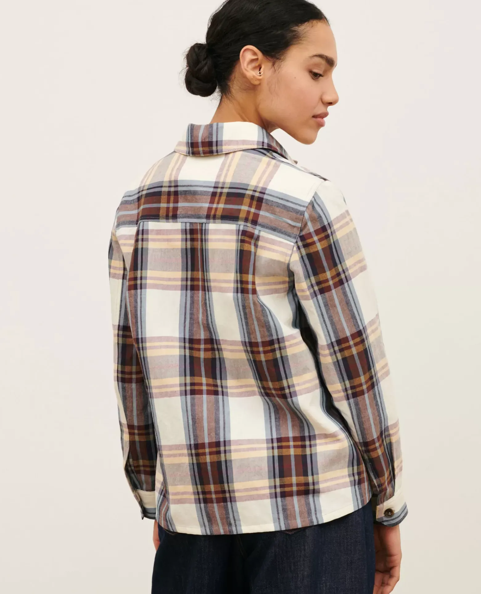 Blouses & Chemises|Comptoir des Cotonniers Surchemise En Coton Melange 0180 Wine