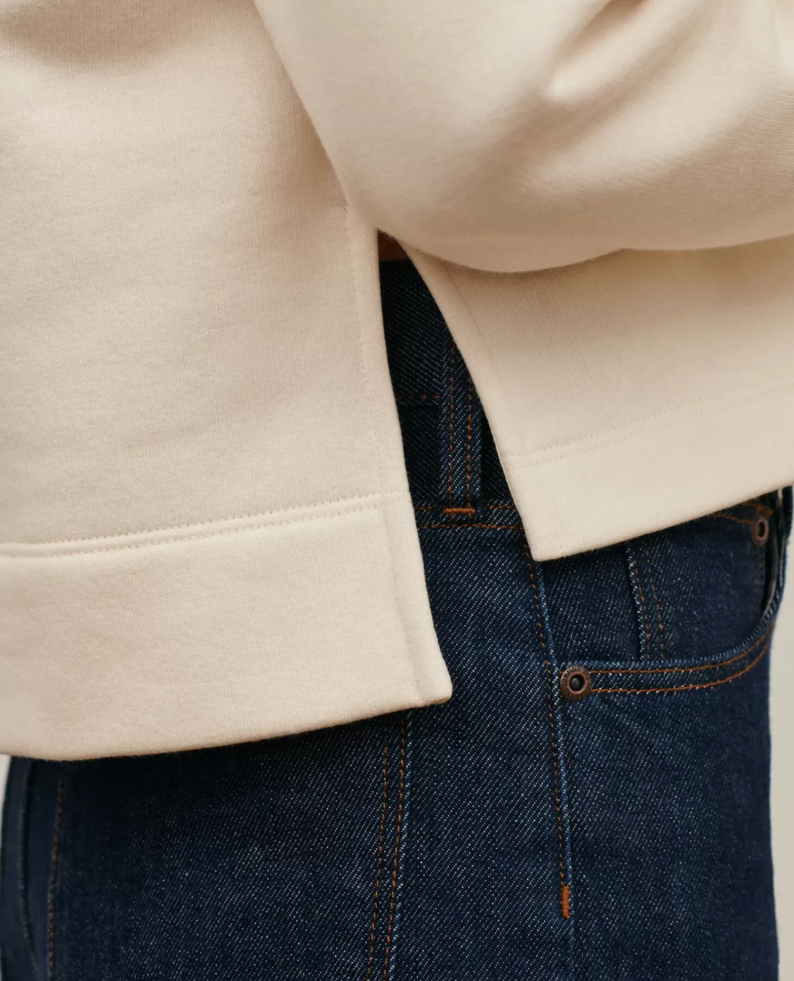 Maille|Comptoir des Cotonniers Sweatshirt A Capuche 0107 Off White