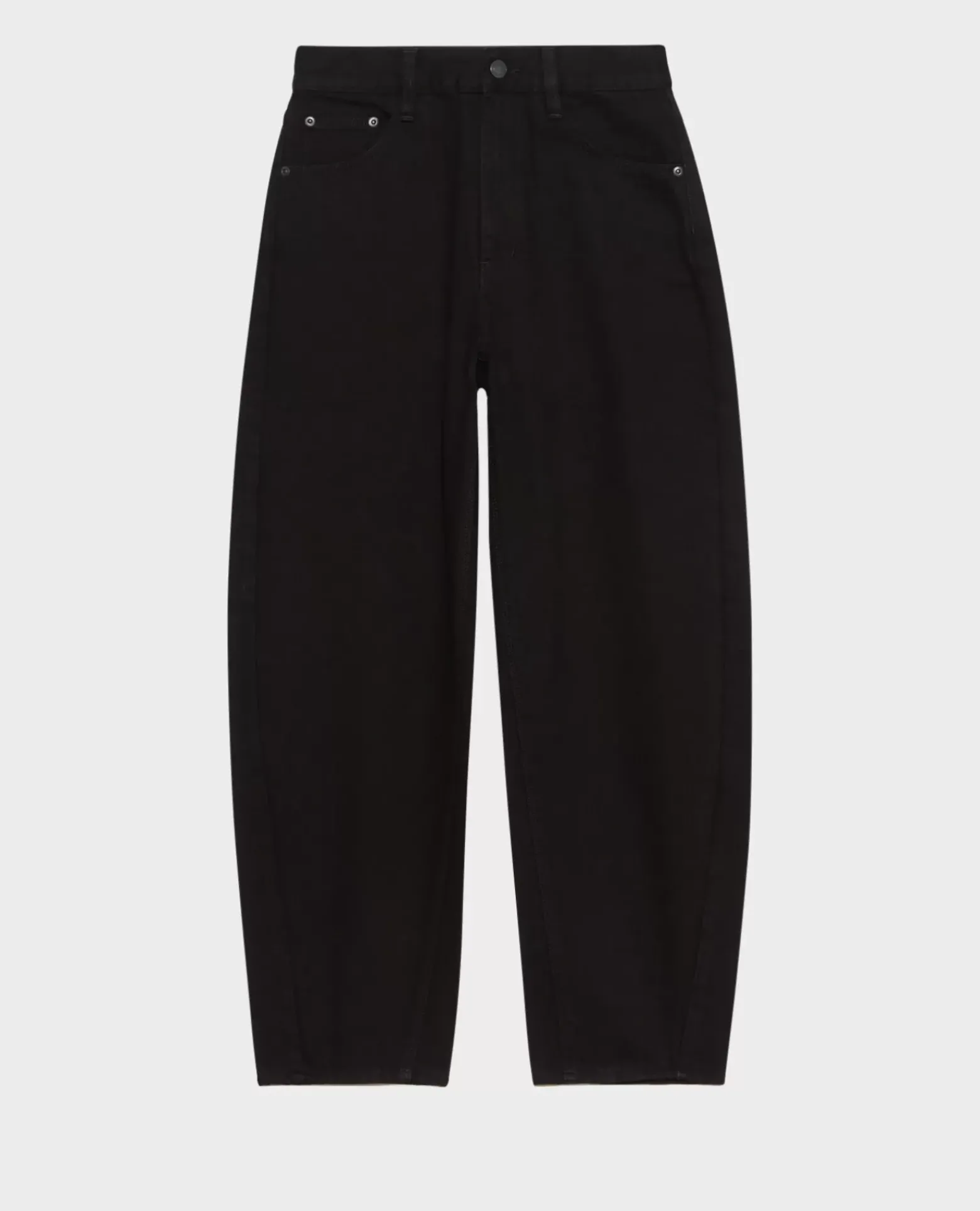 Jeans|Comptoir des Cotonniers Sydonie - Balloon - Jean Ample 7/8E Taille Haute Noir Denim