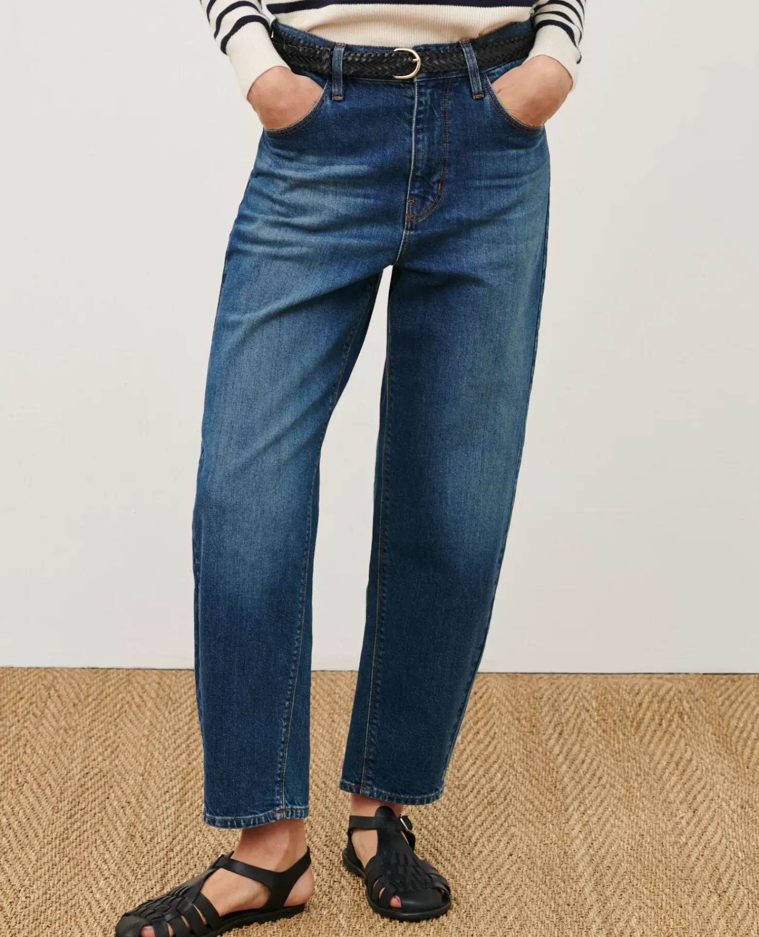 Jeans|Comptoir des Cotonniers Sydonie - Balloon - Jean 7/8E En Coton 8888 64 Blue