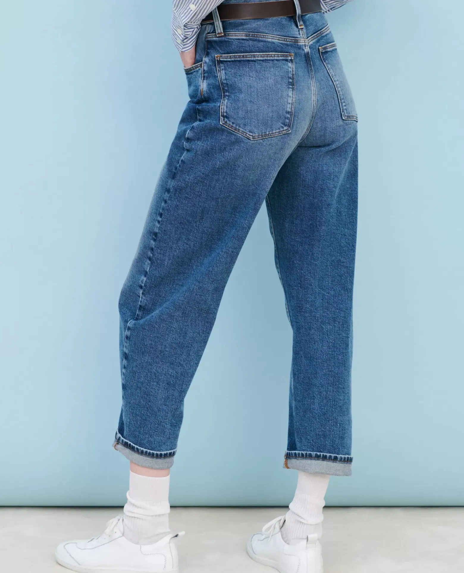 Jeans|Comptoir des Cotonniers Sydonie - Balloon - Jean 7/8E En Coton 7208C 107 Denim Blue