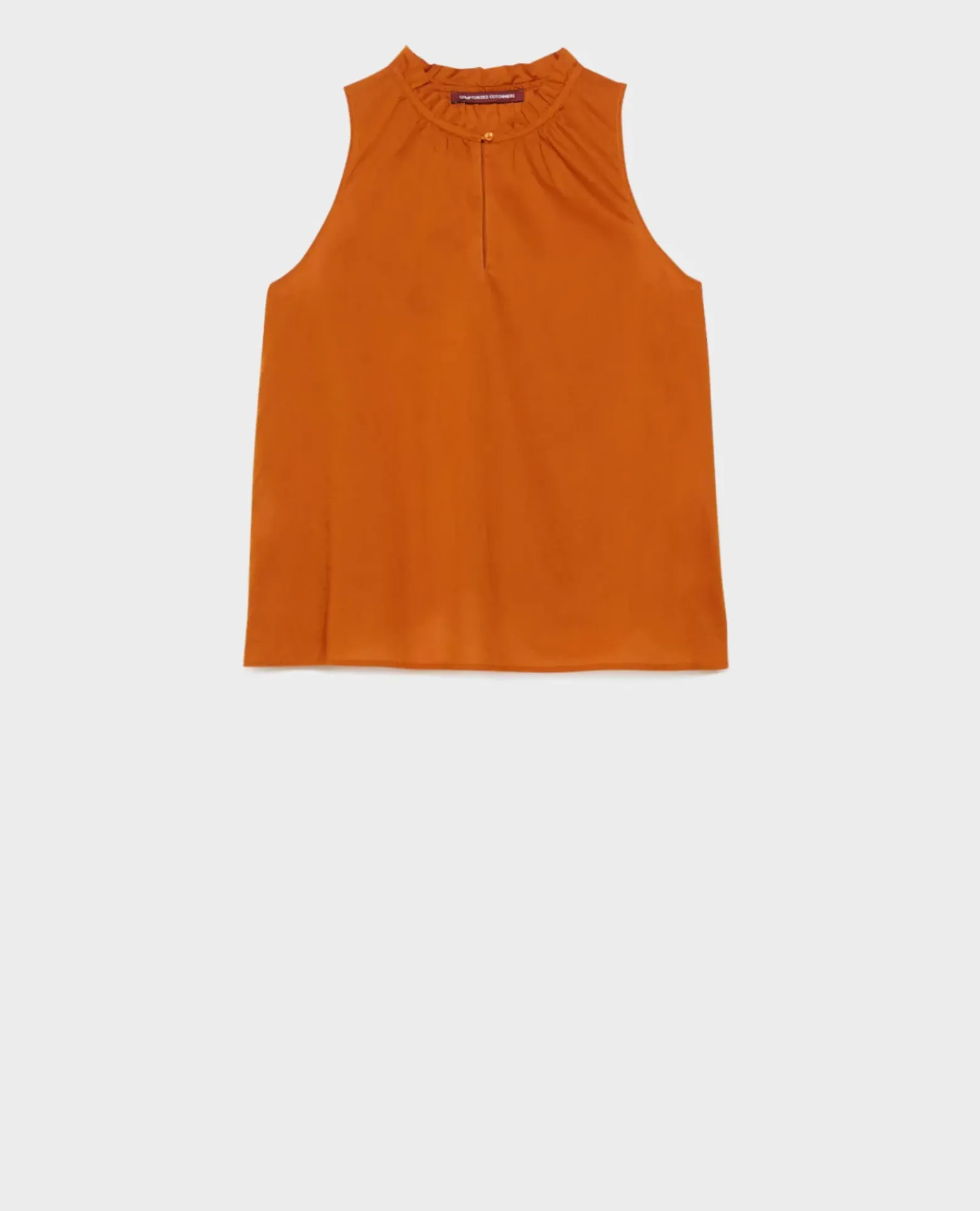 Blouses & Chemises|Comptoir des Cotonniers Top En Voile De Coton 29 Orange