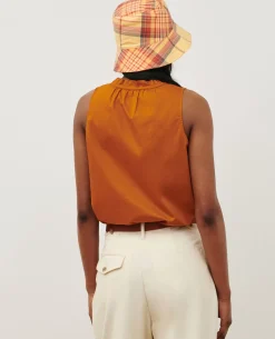 Blouses & Chemises|Comptoir des Cotonniers Top En Voile De Coton 29 Orange