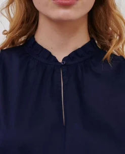Blouses & Chemises|Comptoir des Cotonniers Top En Voile De Coton 68 Blue