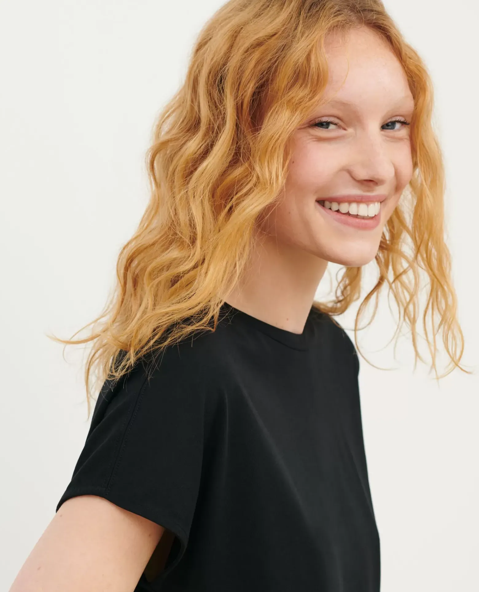 Tops|Comptoir des Cotonniers T-Shirt Ample En Coton 4216 Black_Beauty