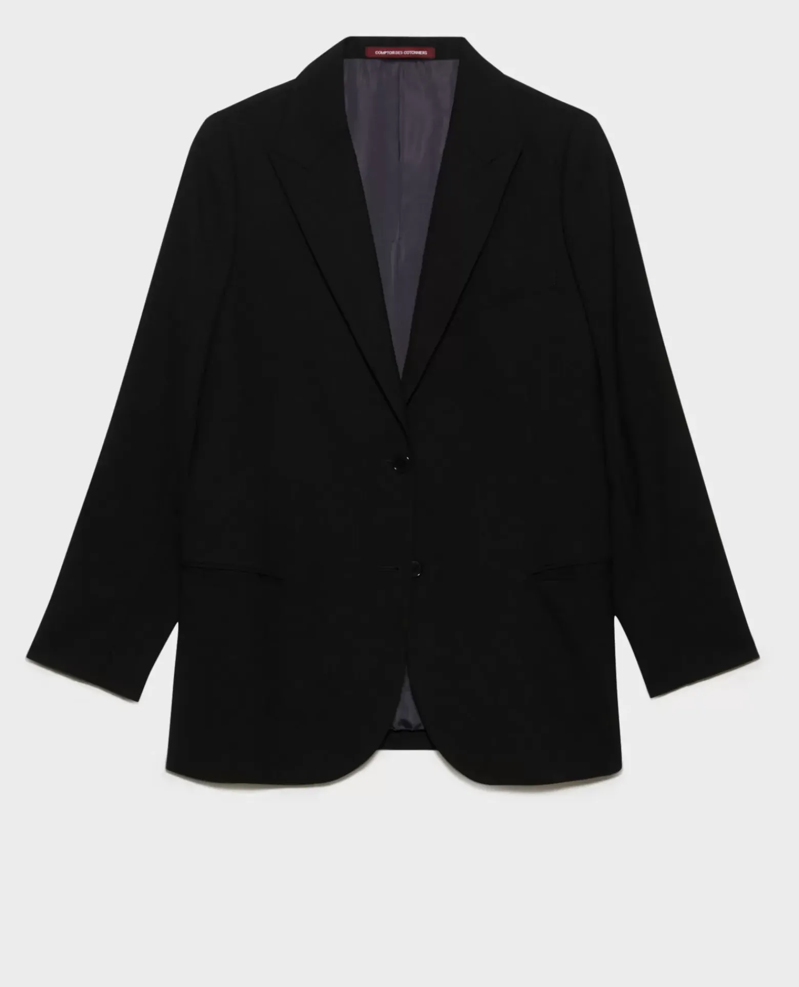 Vestes & Trenchs|Comptoir des Cotonniers Veste De Blazer En Laine 4216 Black_Beauty