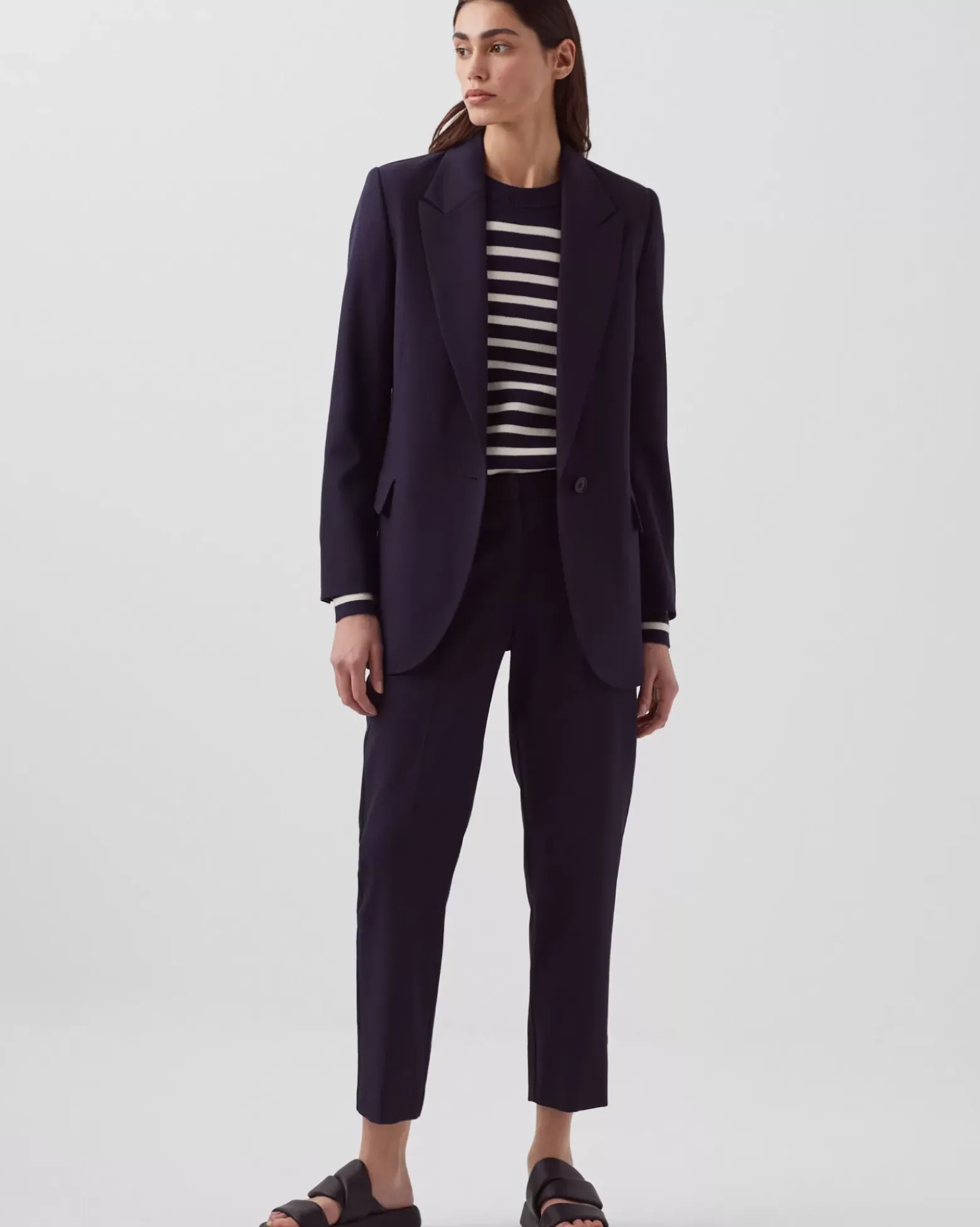 Vestes & Trenchs|Comptoir des Cotonniers Veste En Laine 7012C 69 Navy