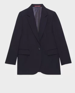 Vestes & Trenchs|Comptoir des Cotonniers Veste En Laine 7012C 69 Navy