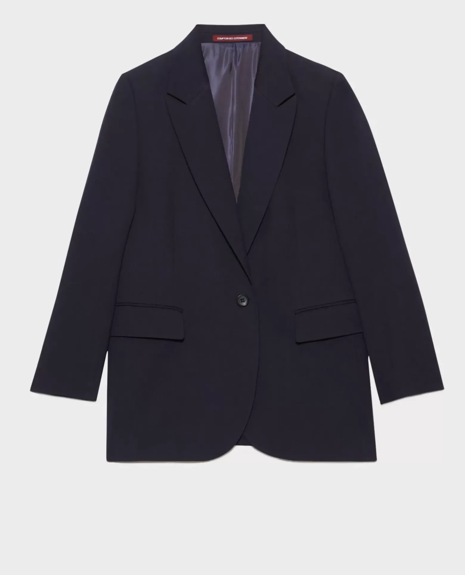 Vestes & Trenchs|Comptoir des Cotonniers Veste En Laine 7012C 69 Navy