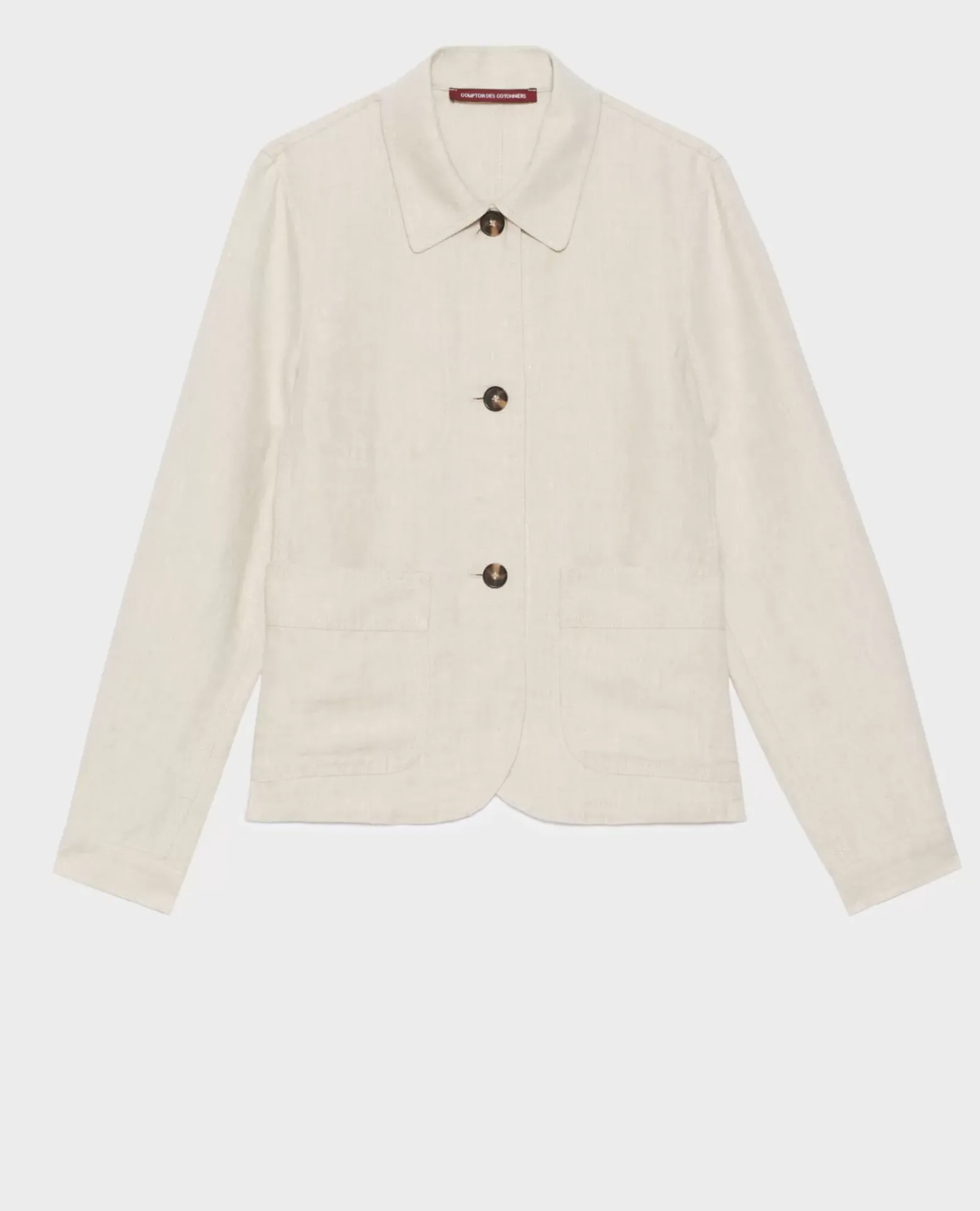 Vestes & Trenchs|Comptoir des Cotonniers Veste En Lin 0310 Beige Natural