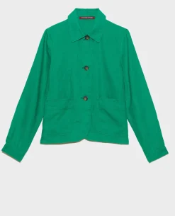 Vestes & Trenchs|Comptoir des Cotonniers Veste En Lin 0542 Pine Green