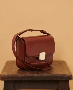 Sacs|Comptoir des Cotonniers Vic - Sac Boite En Cuir 4024 Camel