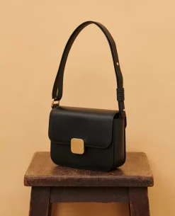 Sacs|Comptoir des Cotonniers Vic - Sac Boite En Cuir 8853 09 Black