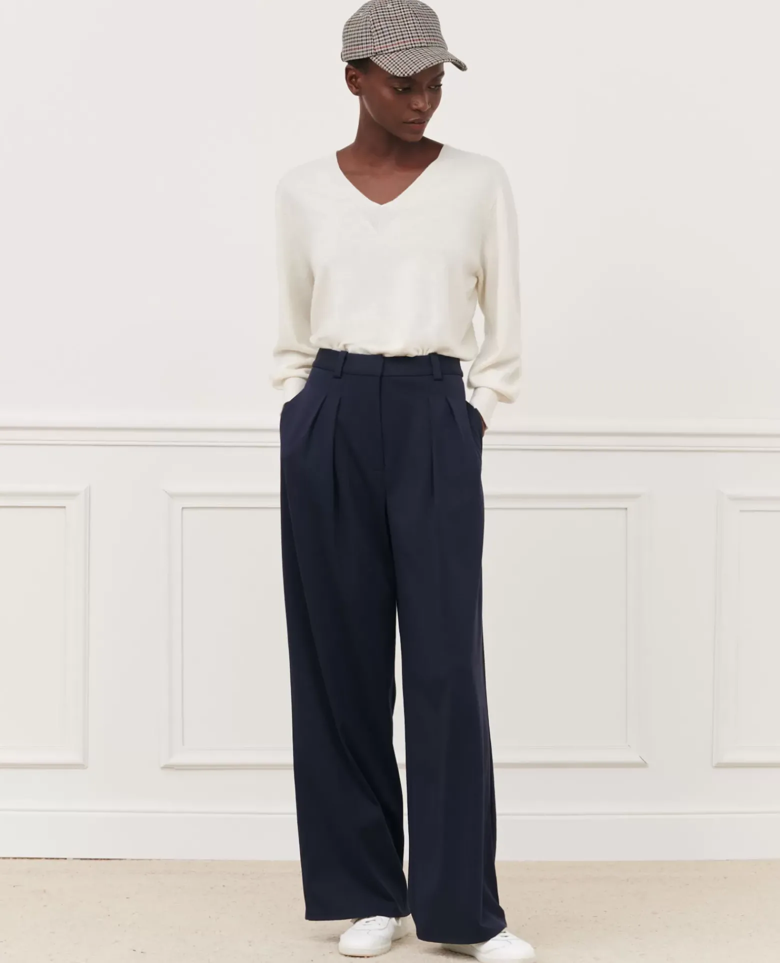 Pantalons|Comptoir des Cotonniers Yvonne - Pantalon Ample 7012C 69 Navy