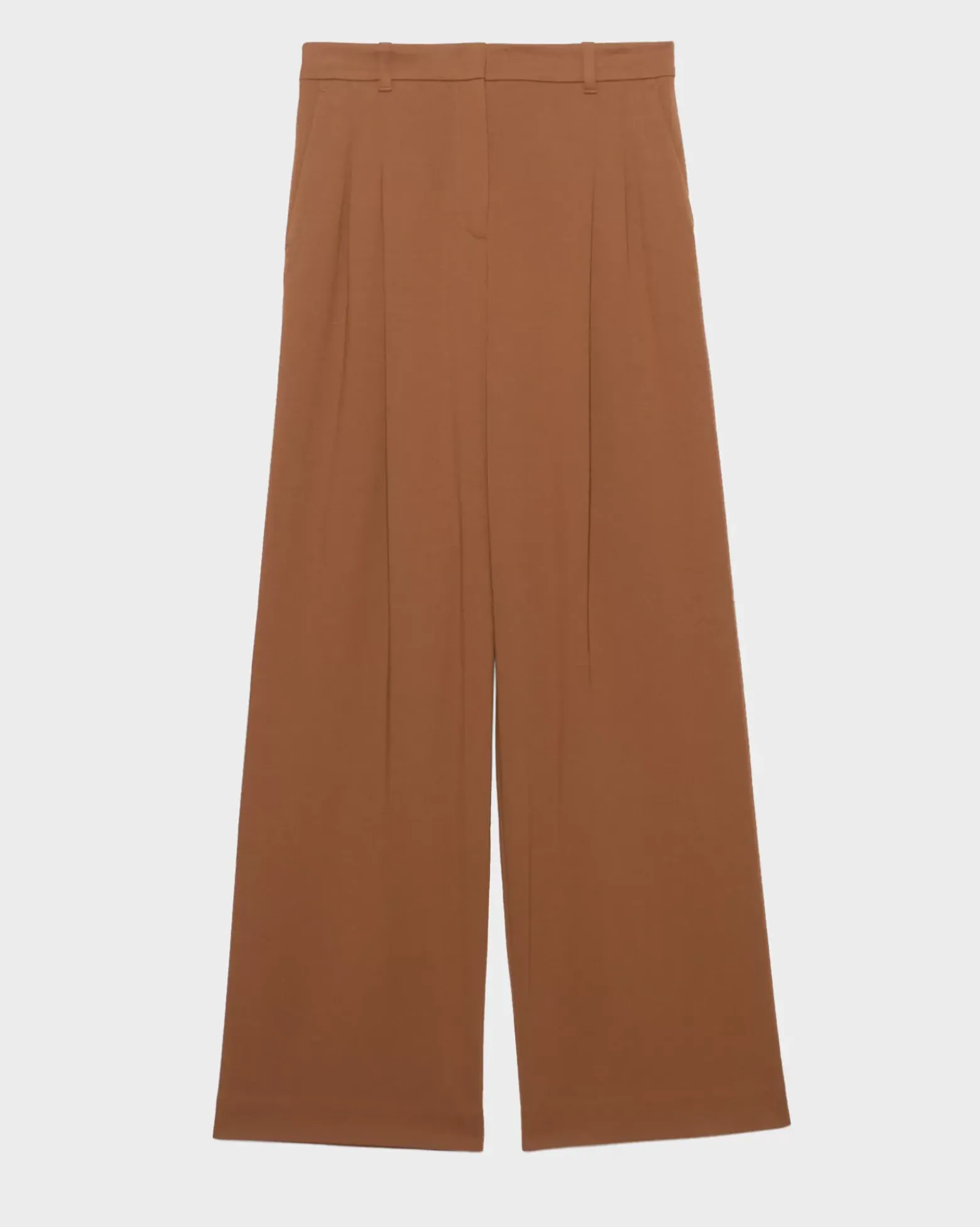 Pantalons|Comptoir des Cotonniers Yvonne - Pantalon Ample 0341 Cofee Liqueur