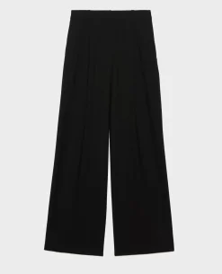 Pantalons|Comptoir des Cotonniers Yvonne - Pantalon En Laine 4216 Black_Beauty